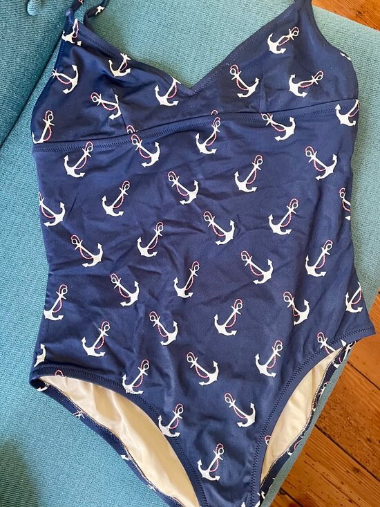 J. Crew Other - J. CREW Navy One-Piece Swimsuit with Anchor Print MEDIUM